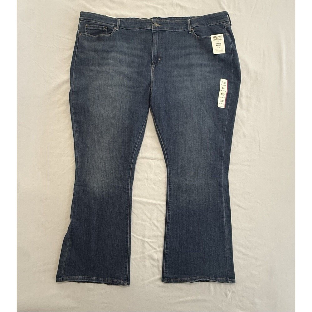 Levi Strauss Signature Gold Mid-Rise Boot Cut Jeans Women's Size 28S 39X30 NWT